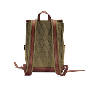 Leather Canvas <b>Backpack</b> <b>Simple</b> Travel School Laptop Bag Wholesale Custom Brand Factory Direct LCB-0044 - Product Image 3
