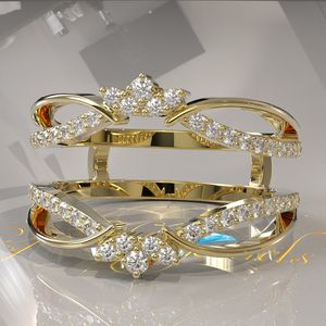 Customizable Ring Enhancer, Aggie Ring <b>Wrap</b>, Diamond Ring <b>Wrap</b>, Moissanite Matching Ring, Eternity Ring, Diamond Eternity Band - Product Image 2