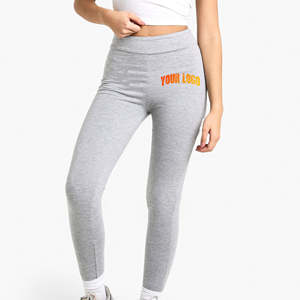 Leggings Deportivos de Spandex/Nylon de Color Sólido Personalizados OEM, Pantalones de Yoga para Mujer, Pantalones Ajustados que Realzan la Figura, para Gimnasio - Product Image 1