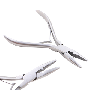 Stainless Steel Micro Rings Remover <b>Tools</b> Set Professional Salon Hairdressing Supplies Best Product Hair Extension Pliers - Product Image 1