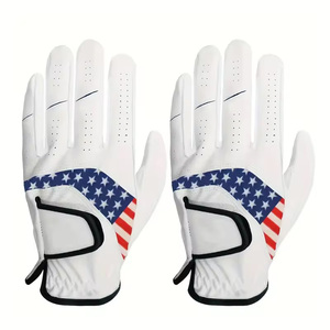 Guantes de Golf Transpirables de Piel Cabretta para Mano Izquierda, Blancos, de Secado Rápido, Ligeros, Ajuste Ajustable para Jugar en Verano, Venta al por Mayor - Product Image 2