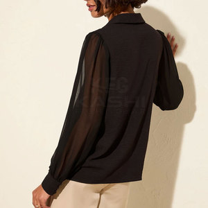 Women Trendy Fashion Regular Fit Short Solid Casual <b>Blouse</b> Top Soft Fabric Design for Everyday Wear and <b>Smart</b> Outfit - Product Image 4