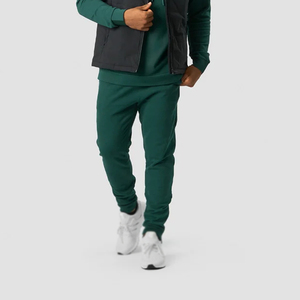 Pantalon de survêtement décontracté pour homme de qualité supérieure, 100 % polyester, coupe droite, taille mi-haute, anti-boulochage, personnalisable avec logo sur mesure - Product Image 1
