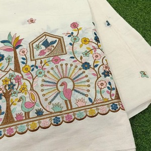 Malty embroidery fabric <b>mesh</b> fabric <b>net</b> fabric embroidered fabric for abaya kaftan modest fashion wholesale buyer fashion supply - Product Image 3