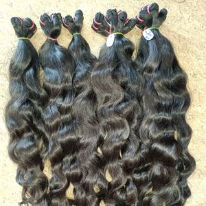 Cheveux indiens droits de prolongements crus de cheveux humains vierges de Remy - Product Image 1
