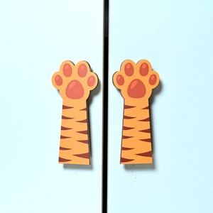 Poignées de tiroir et de placard pour enfants en bois d'acacia décoratif, écologiques, en forme de patte de tigre, pour armoire et commode, pour chambre d'enfant - Product Image 6