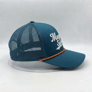 Casquette Trucker Bleue en Maille Meyba Sports, 6 Panneaux, Réglable, Snapback, Décontractée, Été, Adulte, Unisexe, Respirante - Product Image 5