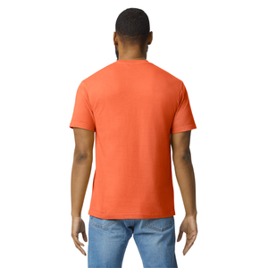 เสื้อยืดผู้ชายไซส์กลาง สีส้ม ผ้าฝ้ายพรีเมียม คอกลม แขนสั้น สวมใส่สบาย เหมาะสำหรับทุกวัน ชุดลำลอง ชุดออกกำลังกาย - Product Image 3