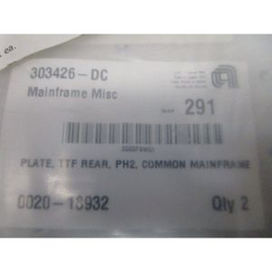 AMAT 0020-18932 PLATE, TTF REAR, PH2, COMMON - อุปกรณ์และอะไหล่เซมิคอนดักเตอร์ระดับโลกที่เชื่อถือได้ - Product Image 4