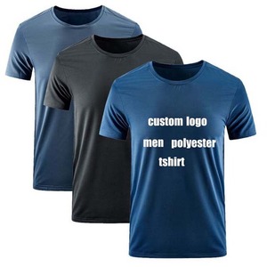 เสื้อยืดคอกลมแขนสั้นสีเทาสำหรับผู้ชาย ทรงปกติ สวมใส่สบาย แห้งเร็ว ผ้าฝ้ายเจอร์ซีย์ 100% โลโก้ด้านหน้า ระบายอากาศได้ดี - Product Image 5