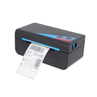 Impresora de Etiquetas Térmicas Brightek WH-P14 de 110 mm con Interfaces USB y LAN, Velocidad de 150 mm/s, Soporte para Códigos de Barras 1D/2D, Color Negro y Blanco