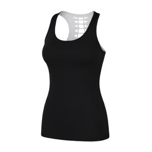 Custom Logo Women's <b>Strappy</b> Back Yoga Tank <b>Top</b> Heather Grey Gym Singlet Quick Dry Breathable Fitness Vest Wholesale - Product Image 1