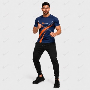 Camiseta de Compresión para Hombre, MMA, BJJ, 230 GSM, Poliéster y Spandex, Rendimiento, Absorbe la Humedad, Flexible, Sin Gi, Grappling - Product Image 2
