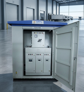 สถานีไฟฟ้าขนาดกะทัดรัดแบบระบายความร้อนด้วยน้ำมัน 315 kVA 20kV 400V ONAN ONAF แบบขดลวดทองแดง สำหรับติดตั้งภายนอกอาคาร พร้อมชุดอุปกรณ์ HT LT ยี่ห้อดัง - Product Image 1