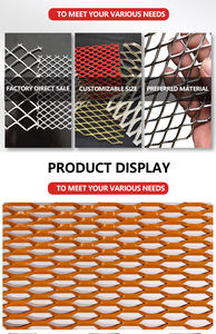 רשת מתכת מורחבת מאלומיניום, ניקל טהור, נחושת וטיטניום, עם גודל חורים בהתאמה אישית - Product Image 5