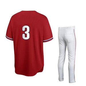 Uniforme de baseball de style professionnel pour hommes, tissu respirant, vêtements de sport confortables pour l'entraînement en équipe - Product Image 2