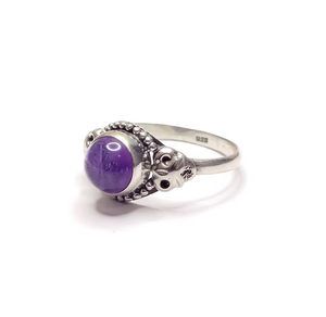 Luxury 2.7 Grams <b>Amethyst</b> Gemstone <b>Ring</b> Elegant and Stylish Product Handcrafted 925 <b>Silver</b> Designer Jewelry - Product Image 3
