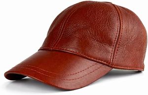 Casquette de baseball en cuir style Old Money personnalisée, minimaliste, en cuir véritable nude, casquette de papa, fournisseur OEM - Product Image 2