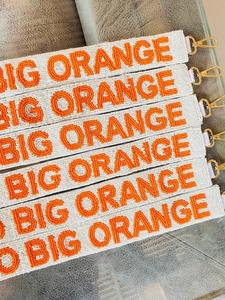 Sangle de sac perlée personnalisée, design USA, faite à la main, en perles de rocaille, sangle de sac à main réglable, bandoulière B - Product Image 4