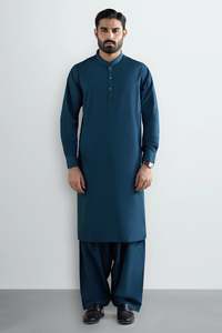 Salwar Kameez de Color Sólido para Hombre 2026, Alta Calidad, OEM, ODM, Precio al por Mayor, Nuevo Estilo, Kurta Pajama, Ropa India y Pakistaní para Hombre - Product Image 4