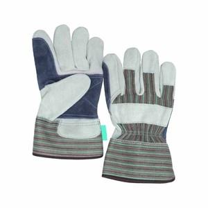 Gants de travail en cuir de vachette renforcé de qualité supérieure, résistants à l'abrasion et à la chaleur, gants de jardinage canadiens pour riggers - Product Image 5