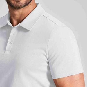 Camiseta Polo de Golf Lisa de Alta Calidad para Hombre, Personalizable con Logotipo, Ajuste Cómodo y Relajado, Camisetas Polo para Hombre - Product Image 3