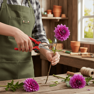 Tijeras para Podar Uvas y Cosechar Frutas, 7.5 Pulgadas, Acero Inoxidable 420 J2, Agarre Antideslizante, Rojo+Negro, Venta Directa de Fábrica al Por Mayor - Product Image 1