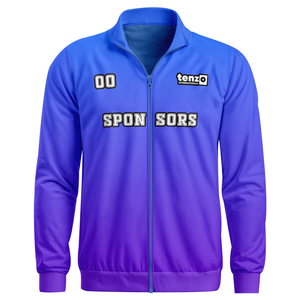 Chaqueta Deportiva de Poliéster con Transferencia de Calor por Sublimación, Cierre Completo, Personalizable con Nombre de Equipo, Colores y Tallas, OEM ODM - Product Image 1