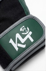 Guantes Deportivos K4 de Medio Dedo, Cuero PU, Correa de Muñeca Ajustable, para Levantamiento de Pesas, Entrenamiento en Gimnasio, Unisex, Verde y Azul - Product Image 3