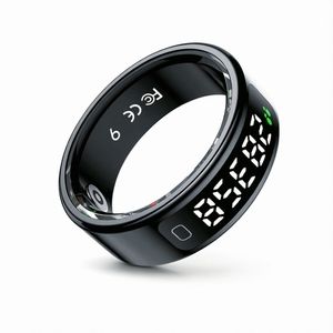 Anillo Inteligente con Pantalla LED, Monitor de Salud y Ejercicio, Acero Inoxidable, IP68, Frecuencia Cardíaca, SpO2, Monitor de Sueño, Android, IOS, para Hombre - Product Image 3