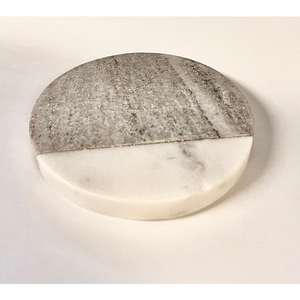Minimalist Marble Drink Coasters Eco-Friendly Durable Washable Natural Stone Design - Product Image 4