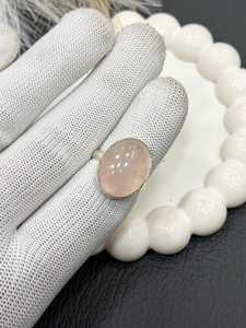 Rose Quartz Oval Cut Natural Stone 925 Sterling Silver Plated Vintage Style IGI Certified Women's Jewelry Gift - Product Image 4