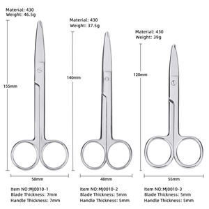Ensemble d'instruments chirurgicaux de précision manuels en acier inoxydable de haute qualité, ciseaux à bandages et à esthétique, certifiés CE ISO13485 - Product Image 2