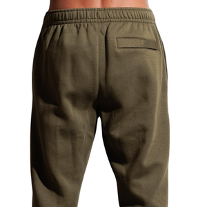Pantalon de jogging molletonné personnalisé pour homme avec logo, coupe décontractée, taille à cordon de serrage, bas de pantalon à revers, style streetwear décontracté, fournisseur d'usine de vêtements OEM - Product Image 4