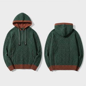 Sweat à capuche tactique camouflage imprimé 100 % coton personnalisé pour homme, coupe oversize, coupe-vent, lourd et luxueux pour l'hiver - Product Image 6