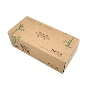 Mouchoirs en papier pour le visage en pulpe de bambou écologiques, 4 plis, 400 tirages, paquet souple, doux pour la peau, fournisseur de mouchoirs - Product Image 1