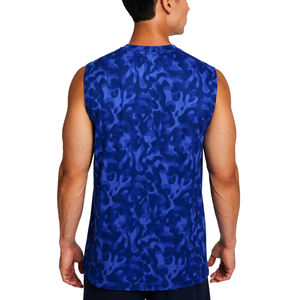 Débardeur d'été pour hommes, gilet de sport à séchage rapide, T-shirt à col rond, tenue d'entraînement de course, gilet sans manches pour le basketball - Product Image 3