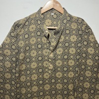 Kurta long classique en coton élégant pour homme |   Vêtements ethniques à manches longues |   Kurta de créateur à imprimé floral