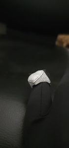 Vana Jewels H0023 Bagues unisexes en argent sterling plaqué rhodium, style hip-hop, avec grappe de cœurs glacés, pour mariages et anniversaires - Product Image 2