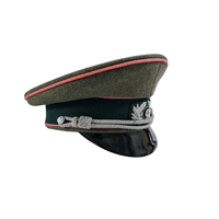 Casquette/Chapeau à visière allemande Heer de la Seconde Guerre mondiale, 100 % coton, réglable, respirant, unisexe, reproduction d'uniforme, vente en gros personnalisée, haute qualité