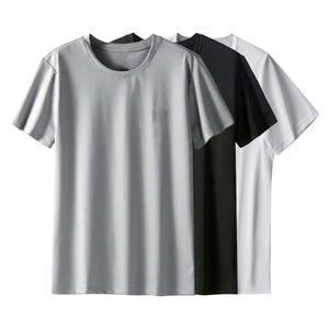 Camiseta Unisex Informal Ligera y Transpirable de Manga Corta de Poliéster con Logotipo Bordado Personalizado OEM de Fábrica BD China - Product Image 1