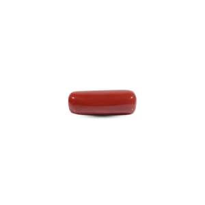 Natural Red Coral Loose Gemstone 7.55 Carat 10x12mm Oval Cut for Fine Jewelry - Product Image 1