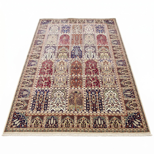 Tapis en laine moderne à motifs géométriques multicolores, écologique, antidérapant, tufté à la main, à poils épais pour salon, chambre et salle de bain - Product Image 2