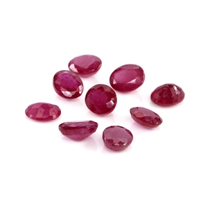 Rubis naturels de Bangkok, ovales calibrés 6x7mm, pierres précieuses naturelles en vrac pour la fabrication de bijoux, prêtes à l'emploi - Product Image 3