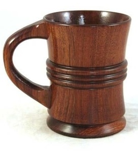 แก้วกาแฟไม้รักษ์โลก แก้วไม้ทำมือ ดีไซน์เรียบง่ายแบบชนบท สำหรับใช้ในชีวิตประจำวัน - Product Image 4