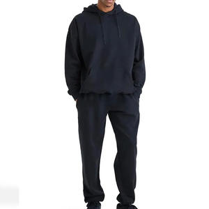 Conjunto deportivo informal de invierno para hombre OEM, sudadera con capucha de forro polar cálido y pantalón jogger, fabricante al por mayor 2026 - Product Image 1