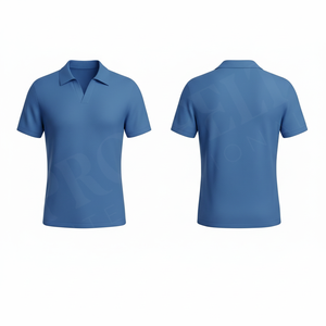Polo en coton élégant à manches courtes, personnalisable (marque privée), décontracté et confortable, haut de gamme, vêtement de mode - Product Image 2