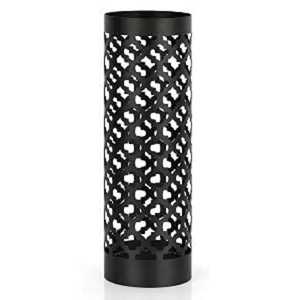 Modern <b>White</b> Metal Umbrella Stand <b>Square</b> Cutout Lattice Pattern Entryway Walking Stick Cane Storage Bucket Rack Wholesale - Product Image 5