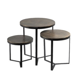 Table basse moderne en métal Unicorn Handicrafts, table centrale industrielle en fer, pliable, portable, pour la maison, le bureau, le salon - Product Image 6