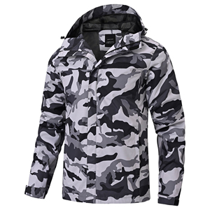 Detachable Hood Men Windproof Polyester <b>Jacket</b> Removable Cap Sport Coat Adaptable Performance Athletic Winter Outerwear Clothing - Product Image 1